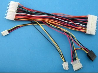 Computer Wire Harness Cable Assembly SATA Connector and Molex Mini Fit 24pins