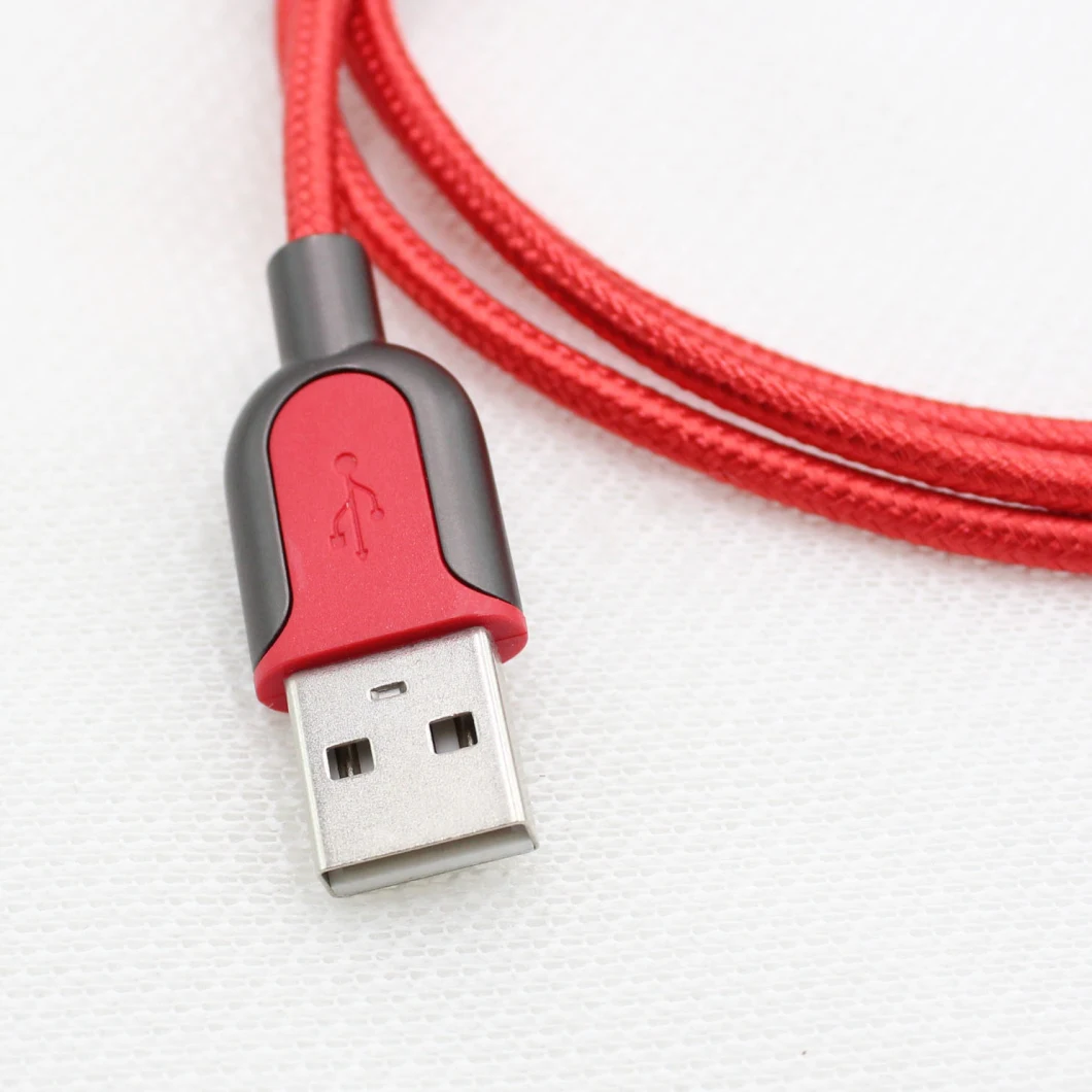 Factory Price Colorful Micro Braided USB Cable USB 2.0 Data Cable