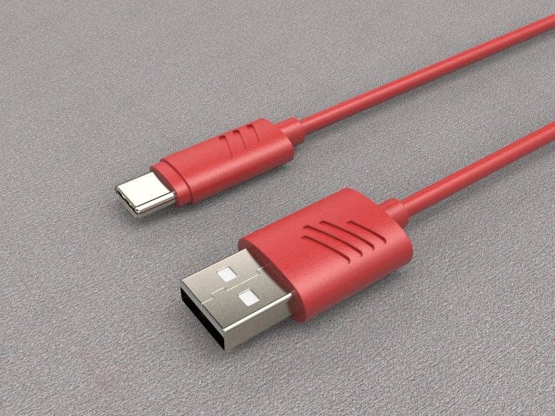 2.0 USB C to USB a Charge Cable for Samsung S8/S9/Note 1 and Other USB C Devices, Double Color Moulded, 3A Max Current