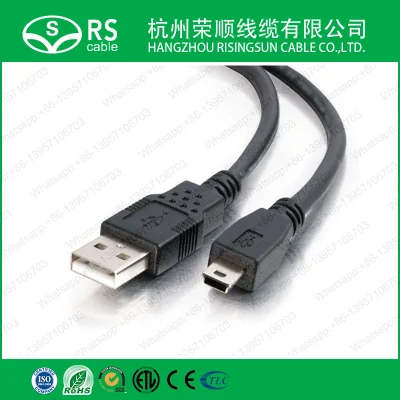 USB 2.0 A-미니 B 케이블, 검정색